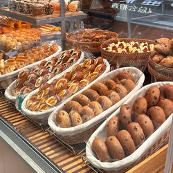 Japanese-Style Baked Bread Blue Rattan Wicker Fruit Snack Egg Basket Supermarket Display Box Storage Basket Woven Basket