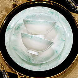 2026 High-Quality Bowl and Plate Set for Home Use, High-Quality Jingdezhen Light Luxury Ceramic Tableware Set, Housewarming Gift