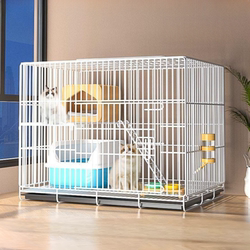 Cat Cage for Home Use, Indoor, Extra-Large Free Space, Cat Villa, Large with Integrated Toilet, Cat Nest, Cat House