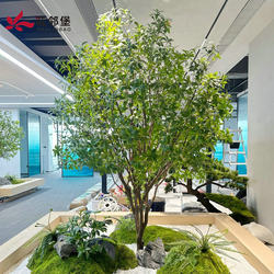 High-End Horsewood Window Display Landscaping, Artificial Plants, Indoor Simulated Greenery, Decorative Trees, Large Fake Trees, Minimalist Landscape