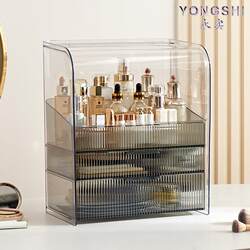 Cosmetics Storage Box Dust-Proof Desktop Makeup Table Transparent Skin Care Product Mask Lipstick Storage Rack Organizer Box with Lid