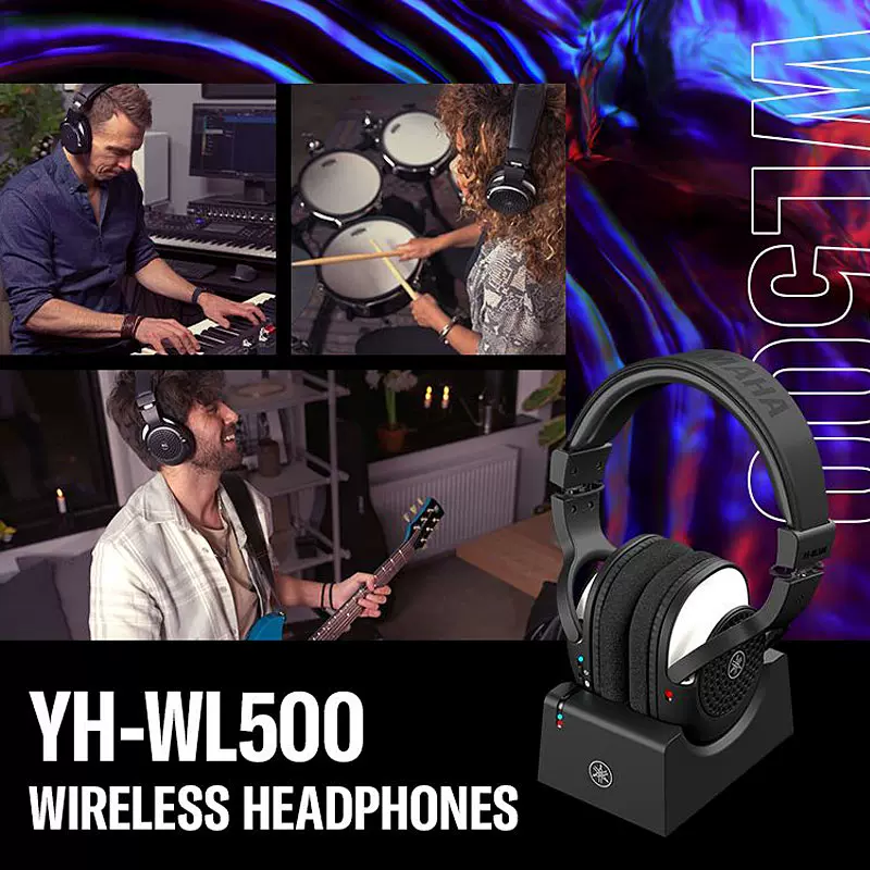 Yamaha雅马哈YH-WL500监听耳机无线蓝牙头戴式吉他贝斯电鼓电钢琴-Taobao