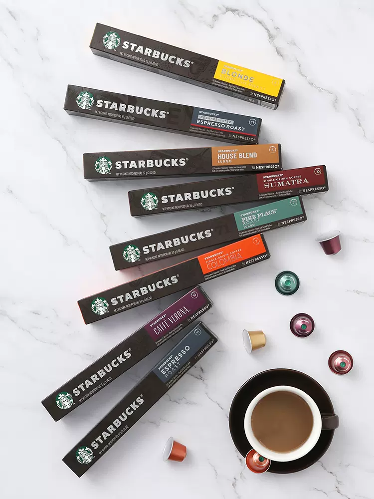 瑞士进口 Starbucks 星巴克 Nespresso 浓郁胶囊咖啡 10粒盒装*5件 多重优惠折后￥148包邮 多味可选 88VIP会员还可95折