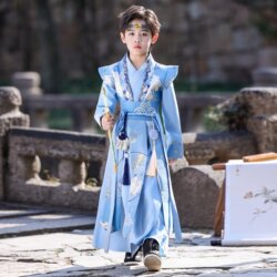Boys' Hanfu 2026 New Spring/Summer Ming-Style Tang Suit Scholar Traditional Chinese Clothing Handsome Gentleman Knight Costume for June 1St Performance