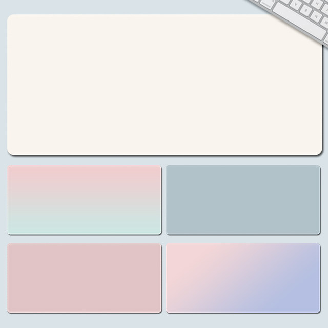 Extra large solid color mouse pad desk pad for girls cute computer ...