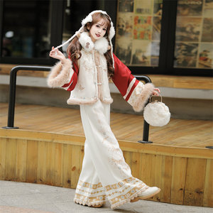 
Ning Zixuan-Edelweiss Butterfly Original New Chinese Han Element Hanfu Women 2025 New Winter Thickened Bijia Ancient Costume