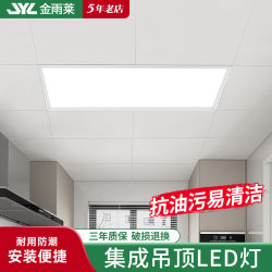 Integrated Ceiling Led Light for Office, Kitchen, Bathroom, Toilet, and Restroom, Recessed Aluminum Panel Light