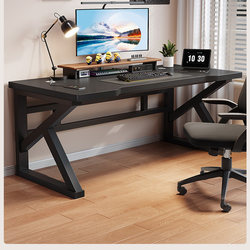 Solid Wood Computer Desk, Desktop Desk, Student Study Desk, Simple Small Apartment Bedroom Desk, Double Gaming Desk