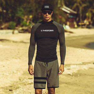 German diving suits for men's sun protection jellyfish clothing snorkeling quick-drying surfing suits to make them look slim and hot spring split long-sleeved swimsuit