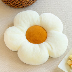 ins Wind Sunflower Pillow Sofa Living Room White Flower Bay Window Cushion Petal Backrest Modern Light Luxury Bedside
