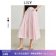 LILY2025 Spring New Style Design Asymmetric High Waist Loose Casual A-line Skirt Pleated Skirt Women's Umbrella Skirt
