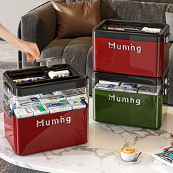 Medical Box for Home Use, Large Capacity, Layered Organizer, Portable First Aid Sealed Medicine Storage Box