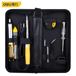 Deli Portable 40W External Heating Soldering Iron Set, Small Professional-Grade Repair Tool for Mobile Phone Welding, Suitable for Students and Home Use