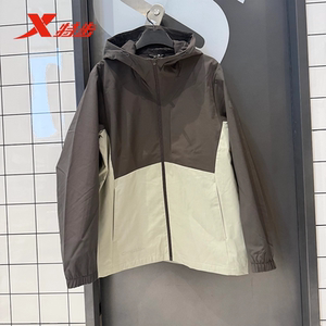 
Xtep CHINA woven thin jacket men's 2026 summer waterproof basic training windbreaker 974229150513