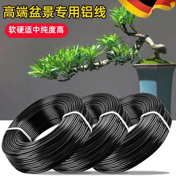 Bonsai shape special aluminum silk aluminum thread tie Luohan pine set set suit gardening flower plant black aluminum strip thread
