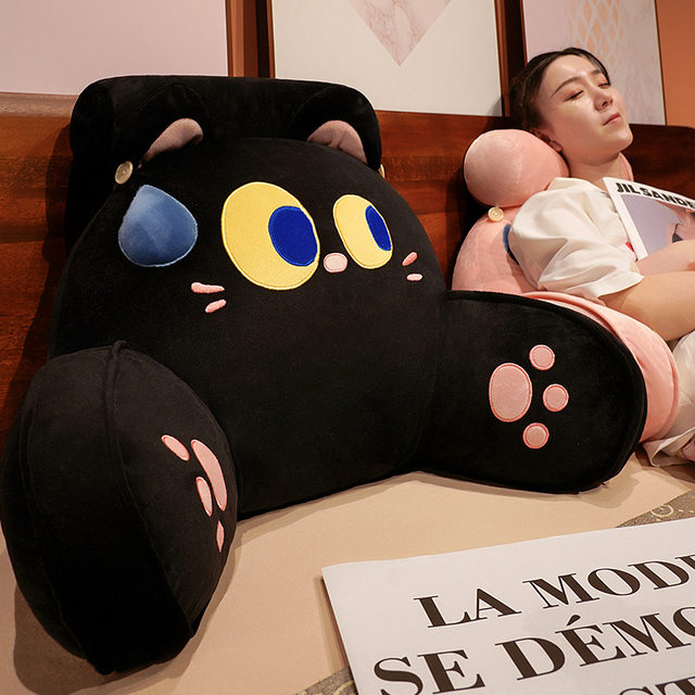 Bedroom pillow, bedside backrest, soft bag, dormitory, student plays with mobile phone waist protection neck cushion, backrest pillow, pillow