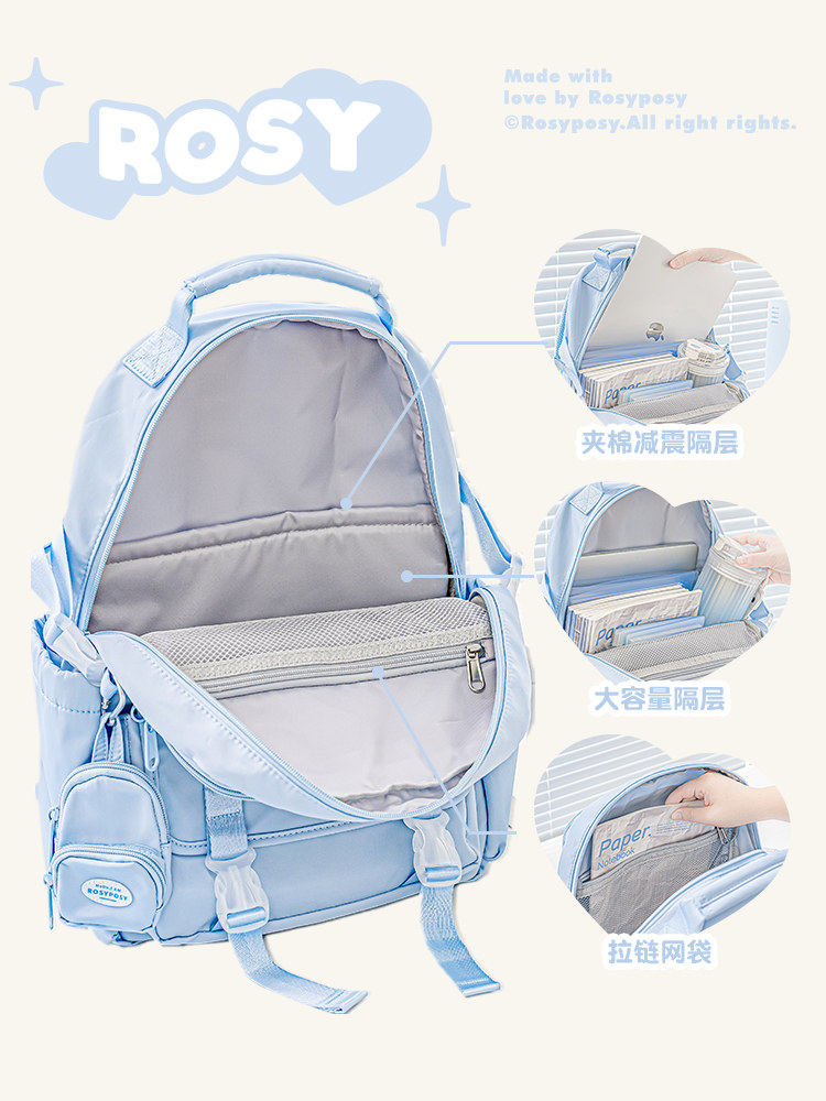 Mochila Rosyposy Para Mujer - Mochila Escolar De Gran Capacidad