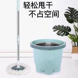 Mini Single-Bucket Spin Mop Bucket, Self-Wringing Bucket, Single-Drive Automatic Mop Bucket, Household Mop, Labor-Saving Mop