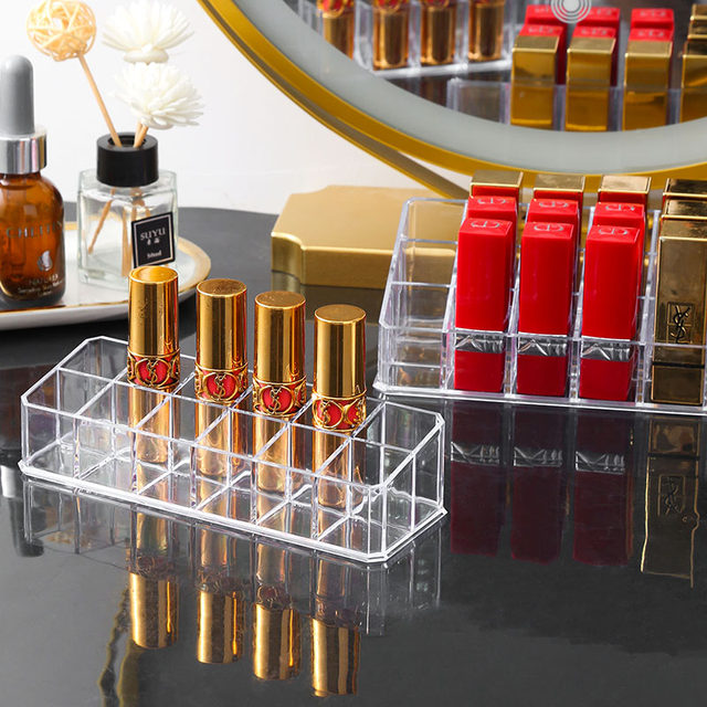 Transparent Deepening Lipstick Storage Box Makeup Skin Care Products ...