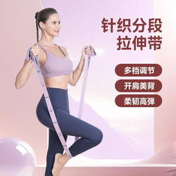 Yoga Stretch Band with Numerical Segments for Dance, Body Shaping, Elastic Rope for Back and Shoulder Posture Training, Auxiliary Resistance Band