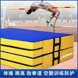 High Jump Mat, Flip-Over Sponge Mat, Taekwondo Martial Arts Gymnastics Rock Climbing Anti-Fall Mat, Foldable Waterproof Thickened Mat