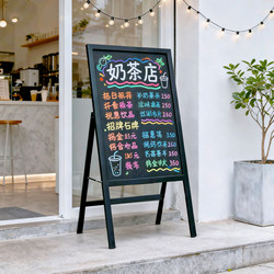 Display Board Small Blackboard for Shop Use, Blackboard Advertising Board with Stand, Commercial Luminous Handwriting Board for Events and Stalls, Fluorescent Board