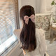 Bow hair clip 2025 new style internet celebrity Japanese girl duckbill clip top clip back head hair clip spring clip hair accessories