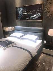 Goodnight/Good Night Leather Bed Bedroom Double Leather Bed Raa1288 Same Model as in the Mall, Come to the Store to Experience It