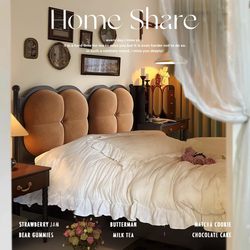 Today's French-Style Vintage Solid Wood Bed for the Master Bedroom, Home Use, Upholstered 1.8m Double Bed, Mid-Century American Style Bed