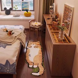 Modern Minimalist Bedroom Dresser with Integrated Storage Cabinet, Bedside Storage Cabinet, Corner Dressing Table