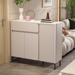 Luxurious Modern Minimalist Large-Capacity Double-Sided Shoe Cabinet for Home Entrance, Integrated Entryway Cabinet, New Light Luxury Style