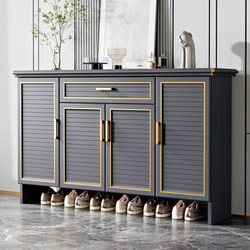 Aisen Nai Luxury All-Aluminum Alloy Shoe Cabinet for Villa Entrance, Outdoor Use, Sun-Proof, Waterproof, Large Capacity Balcony Storage