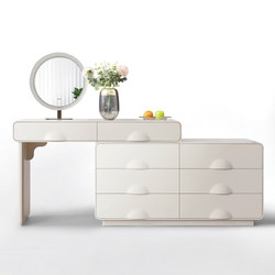 Yunxin Solid Wood Dressing Table and Drawer Cabinet Integrated Modern Bedroom Simple Bedside Cabinet Makeup Table Desk Integrated Cabinet Dressing Table