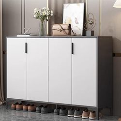 Eisen Solid Wood Shoe Cabinet for Home Entrance, Integrated Entryway Cabinet Against the Wall, Storage Cabinet, 2024 New Model