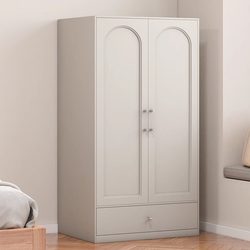 Aojing Wardrobe for Home Use in Bedroom, Small Apartment, Children's Cabinet, Simple Balcony Storage Cabinet, Steel Iron Wardrobe