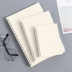 Thickened B5 Notebook, Simple A5 Notepad for College Students, High School Grid Notebook, Blank Square Coil Notebook