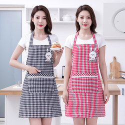 Cotton 2025 New Summer Thin Breathable Apron for Home Kitchen Cooking, Stylish Korean Style Women's Fashion Sleeveless Apron
