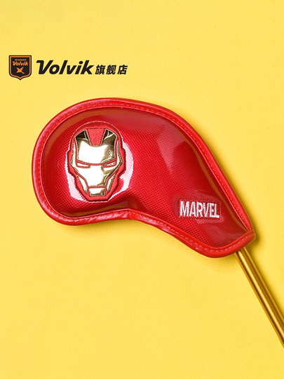 Volvik Marvel ゴルフアイアンヘッドカバー - キャプテン Volvik Marvel ゴルフアイアンヘッドカバー - キャプテン