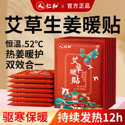 Renhe Self-Heating Moxa Patch for Babies, Menstrual Pain Relief, Uterine Warming, Heat Therapy, Body Warming, Motherwort for Women