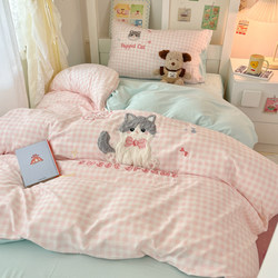 Student Dormitory Single Bed Three-Piece Bedding Set, Four or Six-Piece Bedding Set, Complete Set of Mattress and Bedding