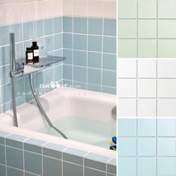 Nine-Square Mosaic Tiles Dopamine Square Tiles Bathroom Toilet Floor Tiles Kitchen Background Wall Tiles Blue-Green