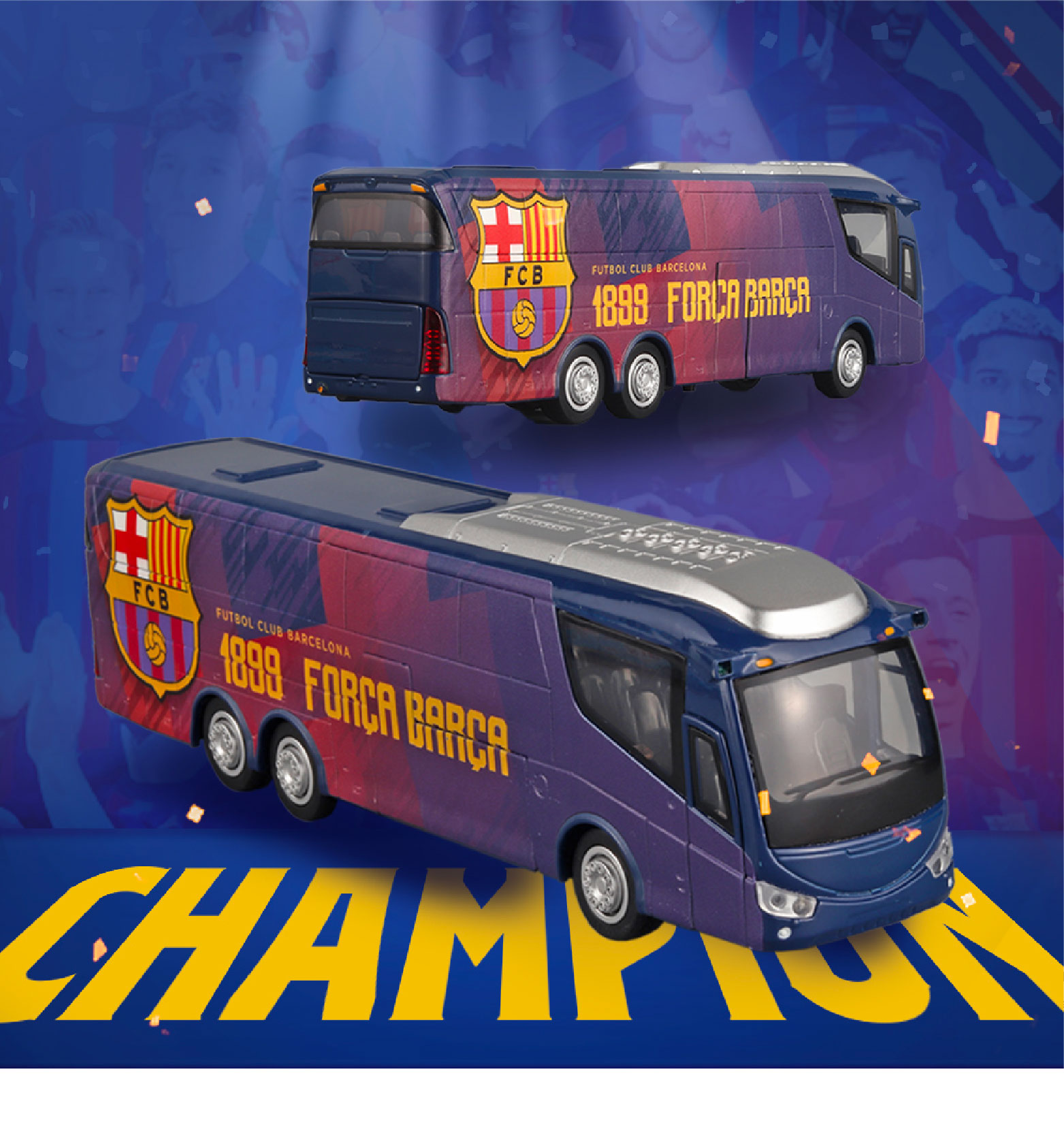 FCバルセロナ公式サッカーファン向け電気バス - Polystar Power FCバルセロナ公式サッカーファン向け電気バス - Polystar Power