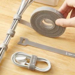 Desktop data cable storage artifact Velcro cable tie cable organizer computer charging cable routing holder cable tie