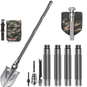 
Guard engineer shovel multifunctional folding military shovel outdoor fishing equipment engineer shovel vehicle-mounted self-defense tool