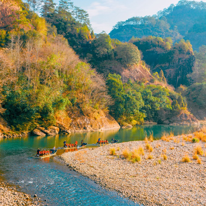 1-12人团 武夷山一日游 含九曲溪竹筏漂流 【酒店接送纯玩含餐】