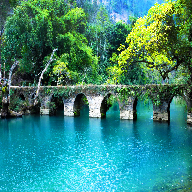 【包机票】贵州旅游5天4晚跟团游黄果树瀑布千户苗寨小七孔五日游