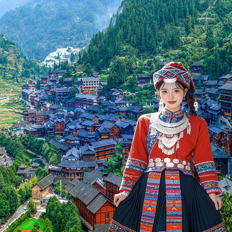 【贵州纯玩】贵州旅游4天3晚跟团游荔波小七孔西江千户苗寨四日游