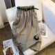Fat mm large size 300 Jin [Jin equals 0.5 kg] Retro A-line skirt for women loose and slim high waist drooping mid-length suit skirt