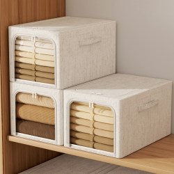 Rectangular Storage Box, Large Capacity Storage Basket, Foldable Clothing Organizer, Storage Box, Quilt Storage Organizer