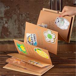 Accordion-Style DIY Photo Album Blank Kraft Paper Growth Memory Book Creative Gift Self-Made Picture Book Pop-Up Book